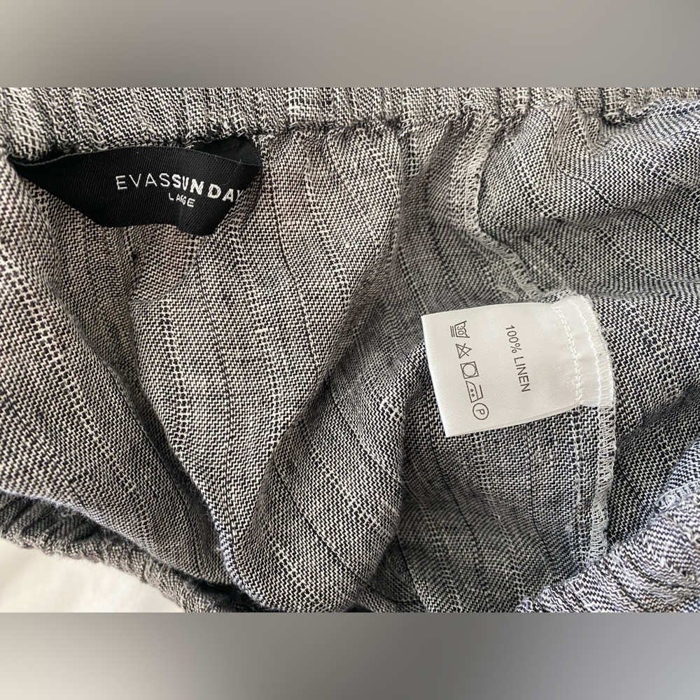 Eva’s Sunday Gray Linen Pants